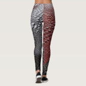 Schlangenhaut texturiert leggings (Rückseite)
