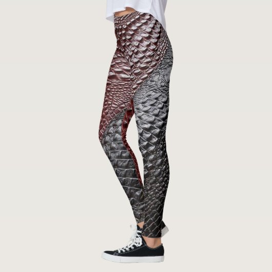 Schlangenhaut texturiert leggings (Links)