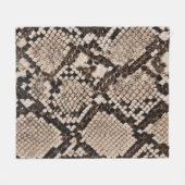 Schlangenhaut: texturierter Hintergrund. Fleecedecke (Vorderseite (Horizontal))