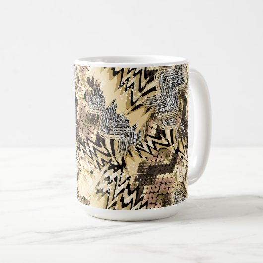 Schlangenhaut, Tiger Kaffeetasse (VorderseiteRechts)