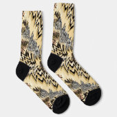 Schlangenhaut, Tiger . Socken (Rechts)