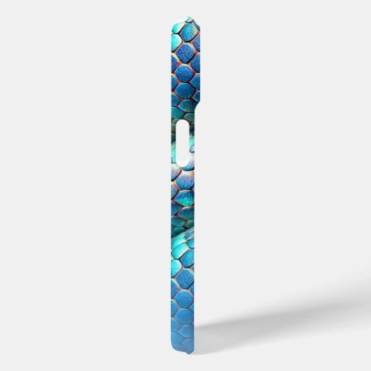 Schlangenhaut violett und blau-ombre-design Case-Mate iPhone hülle (Rückseite / Rechts)