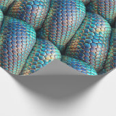 Schlangenhaut violett und blau ombre geschenkpapier (Ecke)