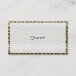 Schlangenhautgewebe - Reptilienhaut Visitenkarte