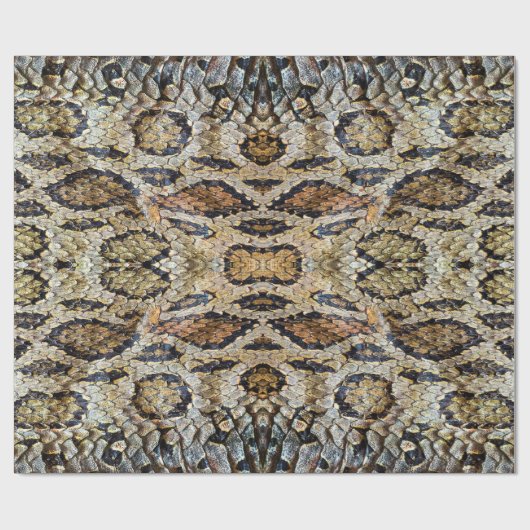 Schlangenhautmuster. Vintager Tierdruck Geschenkpapier (Flach)