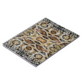 Schlangenhautmuster. Vintager Tierdruck Notizblock (Linke Seite)