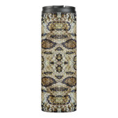 Schlangenhautmuster. Vintager Tierdruck Thermosbecher (Rückseite)
