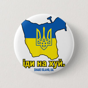Schlangeninsel Ukraine Leckt Mich Am Arsch Solidar Button