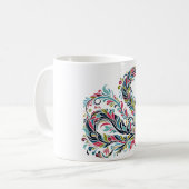 Schlangenjahr 2025: Glück und Wohlstand vereinbare Kaffeetasse (Vorderseite Links)