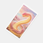 Schlangenjahr 2025: Glück und Wohlstand vereinbare Serviette (Ecke)