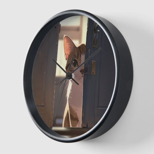 Schlangenkatze Uhr (Winkel)