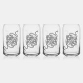 Schlangenknochen [schwarz] dosenglas (Hinten)