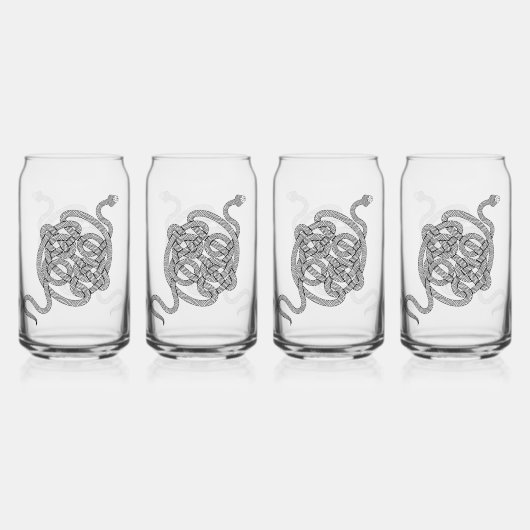 Schlangenknochen [schwarz] dosenglas (Hinten)