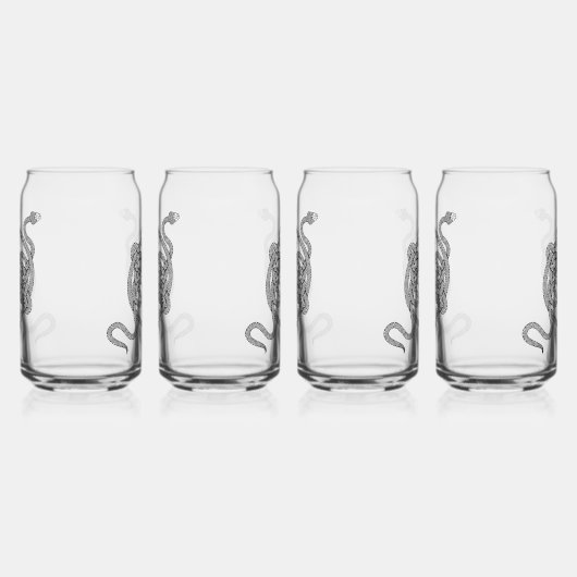 Schlangenknochen [schwarz] dosenglas (Rechts)