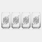 Schlangenknochen [schwarz] dosenglas (Vorderseite)