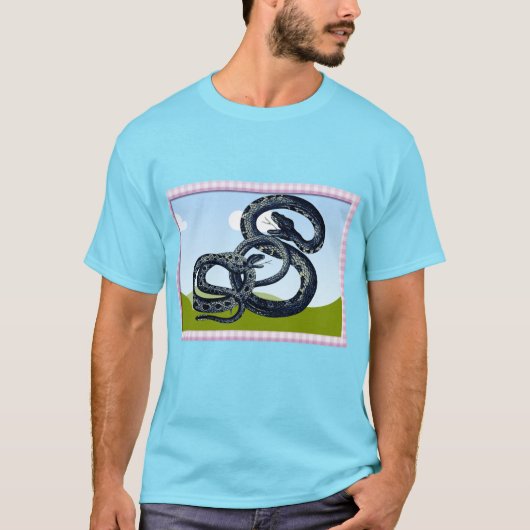 Schlangenkollision. T-Shirt (Vorderseite)