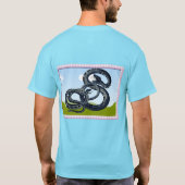 Schlangenkollision. T-Shirt (Rückseite)