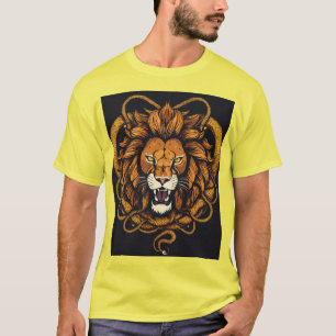 Schlangenkönig Löwe. T-Shirt