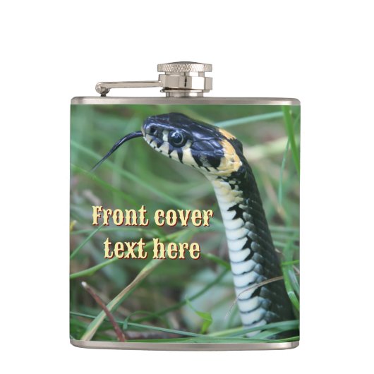 Schlangenkopf Flachmann (Vorderseite)