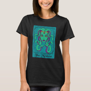 Schlangenkopf Medusa Tarot Card Schlangen antikes T-Shirt