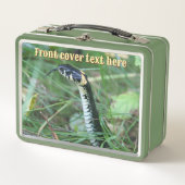 Schlangenkopf Metall Brotdose (Vorderseite)