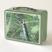 Schlangenkopf Metall Brotdose (Rückseite)