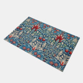 Schlangenkopf, William Morris Fußmatte (Schrägansicht)