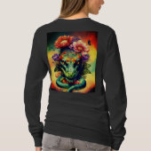 Schlangenkopfdesign im T - Shirt. T-Shirt (Rückseite)