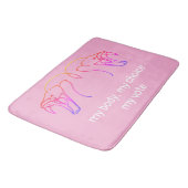 Schlangenköpfe & Fangzähne, mein Körper, meine Wah Badematte (Schrägansicht)