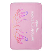 Schlangenköpfe & Fangzähne, mein Körper, meine Wah Badematte (Vorderseite Vertikal)