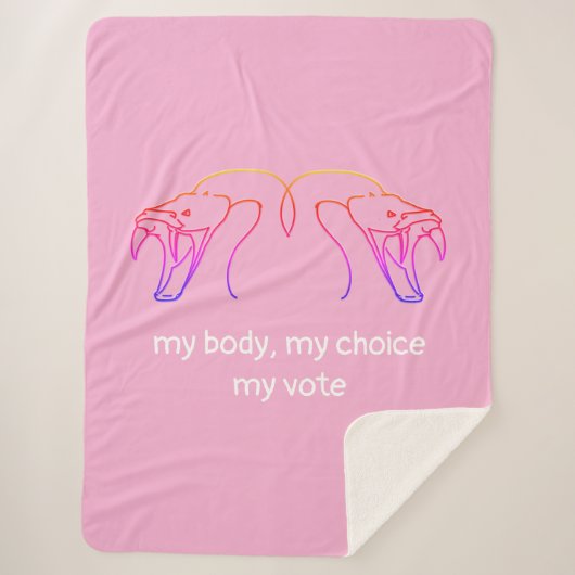 Schlangenköpfe & Fangzähne, mein Körper, meine Wah Sherpadecke (Vorderseite)