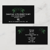 Schlangenköpfe Logo, Fangs Bared - Objektsicherhei Visitenkarte (Vorne/Hinten)