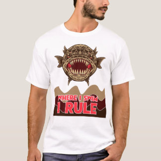 Schlangenkopffisch Wo ich schwimme, da herrsche ic T-Shirt