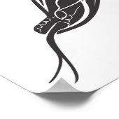 Schlangenkopfvektor Poster (Ecke)