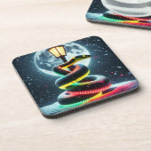 Schlangenkunst Getränkeuntersetzer (Linke Seite)