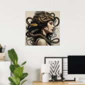 Schlangenkunst Poster (Heimbüro)