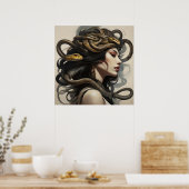 Schlangenkunst Poster (Küche)