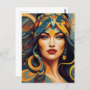 Schlangenkunst Postkarte