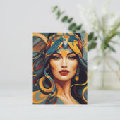 Schlangenkunst Postkarte (Stehend Vorderseite)