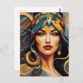Schlangenkunst Postkarte (Vorne/Hinten)