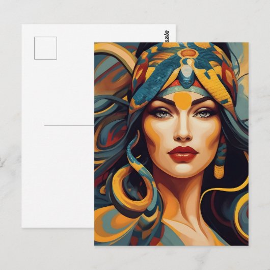 Schlangenkunst Postkarte (Vorne/Hinten)