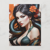 Schlangenkunst Postkarte (Vorderseite)