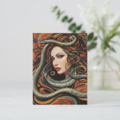 Schlangenkunst Postkarte (Stehend Vorderseite)