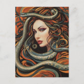 Schlangenkunst Postkarte (Vorderseite)