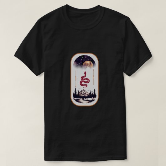 Schlangenkunst T-Shirt (Design vorne)