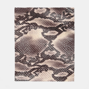Schlangenleder: nahtlose braune Textur Fleecedecke