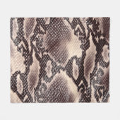 Schlangenleder: nahtlose braune Textur Fleecedecke (Vorderseite (Horizontal))