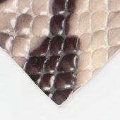 Schlangenleder: nahtlose braune Textur Fleecedecke (Ecke)