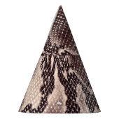 Schlangenleder: nahtlose braune Textur Partyhütchen (Links)