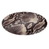 Schlangenleder: nahtlose braune Textur Schneidebrett (Ecke)